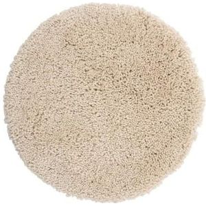 Spirella Highland microvezel badmat rond Ø 110 cm licht zand beige