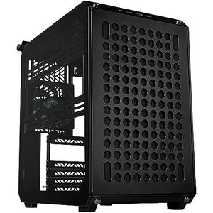 Cooler Master Qube 500 Flatpack zwart – pc-behuizing, middelgroot, ATX, volledig modulair, 1 x 120 mm vooraf geïnstalleerde achterventilator, verticale GPU-ondersteuning, ondersteunt EATX moederbord