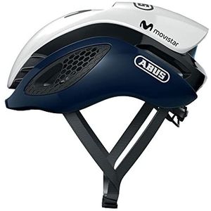 ABUS GameChanger Fietshelm met aerodynamica, met optimale ventilatie, heren en dames, blauw/wit, maat S
