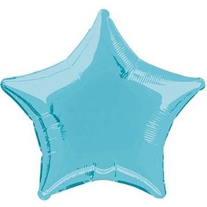 Unique Party - 53328 - heliumballon - ster - 50 cm - pastelblauw