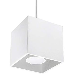 MiaLux Keira hanglamp voor binnenruimtes wit 1x GU10 max. 40W 230V IP20 voor woonkamer, slaapkamer, trappenhuis, hal, energieklasse A++