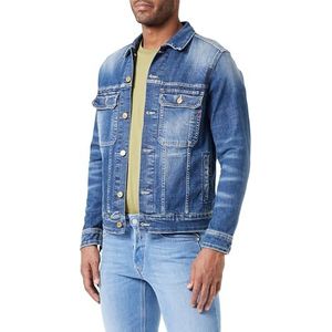 Replay Veste en jean en coton pour homme, 009 Medium Blue, S