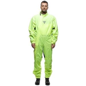 Dainese Regenpak voor motorfiets, waterdicht, winddicht, ultralicht, opvouwbaar, neongeel, maat XXXL, neongeel, 3XL, Neon geel