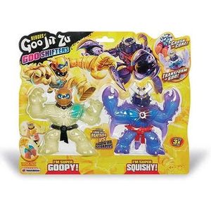 Grandi Giochi - Goo Jit Zu Goo Shifters, 7 verschillende figuren met crushbal om kleurverandering te activeren - GJT35000