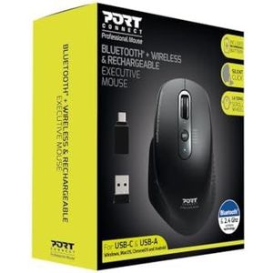 Professionele bluetooth-muis, draadloos, oplaadbaar, zwart