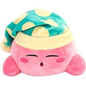 Club Mocchi Mocchi TOMY - Knuffeldier Kirby in slaap Junior 15 cm uit het Nintendo Universum. Super zacht en ideaal voor verzamelaars, meisjes en jongens vanaf 3 jaar. T12785