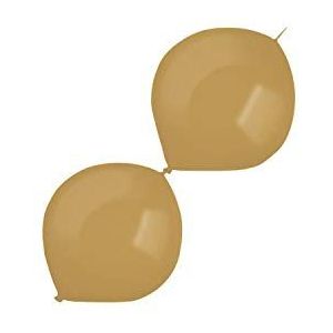 Amscan Link-a-Loon 100 latex ballonnen mokka bruin 9905586