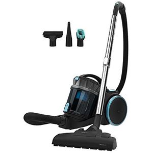 Cecotec Conga Rockstar Multicyclonic XL zakloze stofzuiger, 800 W, multicyclonisch, 20 kPa, capaciteit van 4 l, zeer efficiënte filters, metalen buis, actieradius van 9 m