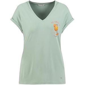 KEYLARGO WT Cocktail T-shirt à col en V pour femme, Vert sauge (1537), XXL