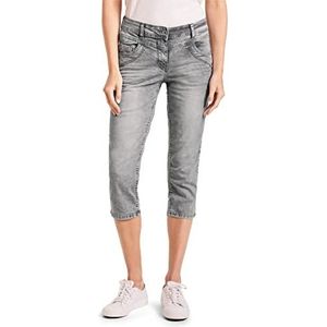 Cecil B376010 3/4 jeans voor dames, Grijs gewassen.