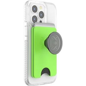PopSockets: PopWallet+ voor MagSafe - kaarthouder met geïntegreerde uitneembare poptop voor smartphones en hoezen - Slime Green