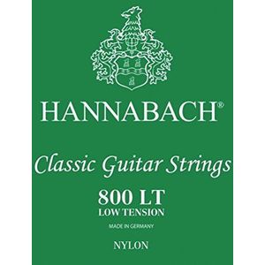 Hannabach 652368 snaren voor klassieke gitaar, serie 800, laagspanning, zilver, 3 stuks