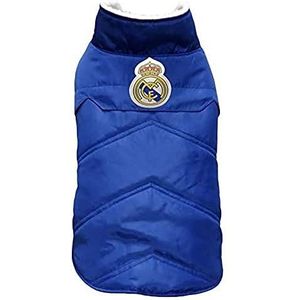 Real Madrid CF Jas voor honden of katten, maat L, blauw, officieel product (CyP Brands)