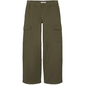 NAME IT KIDS Wide Leg Broek NKFROSE Army Groen