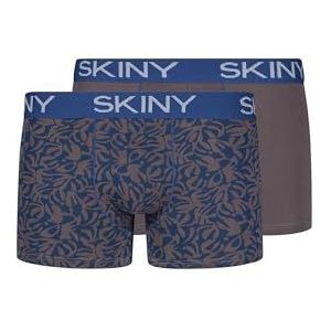 Skiny Boxers en coton pour homme, Sélection de fleurs de paon, S