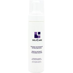 Mousse nettoyante intime délicate avec extraits naturels pour peau sensible – hydratation et protection naturelle, 200 ml – 100% fabriquée en Italie