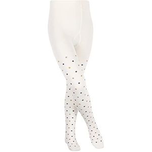 FALKE Multidot panty, uniseks, kinderen, katoen, wit, grijs, meerdere kleuren, dik, hoge taille, fantasiemotief, gestippeld, meerkleurig, 1 paar, wit (off-white 2040)