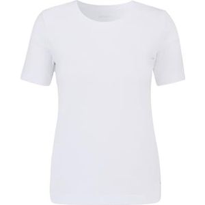 Betty & Co T-shirt basique à col rond pour femme, Blanc éclatant., M
