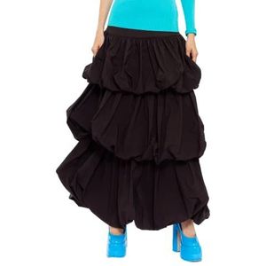 CHAOUICHE Jupe Balone pour femme, Noir, XS