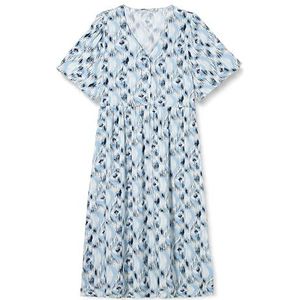 ONLY Onlhalia S/S Robe midi WVN Noos, bleu, 3XL