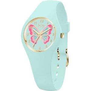 Ice-Watch - ICE Fantasia Butterfly Bloom - Blauw meisjeshorloge met kunststof band - 021953 (extra klein), Blauw