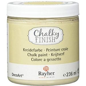 RAYHER Chalky Finish krijtverf 236 ml blik krijtverf op waterbasis voor de decoratie van uw meubels & Cie in vintage en rustieke look €"" krijtverf €"" beige