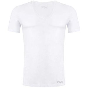 Fila FU5001 T-shirt met korte mouwen voor heren, Wit.