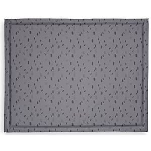 Jollein Spot Collection Playpen tapijt, 75 cm lengte x 95 cm breedte, storm grijs