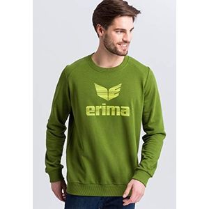 Erima Essential uniseks sweatshirt (1 verpakking), Twist Of Lime/Pop Lime