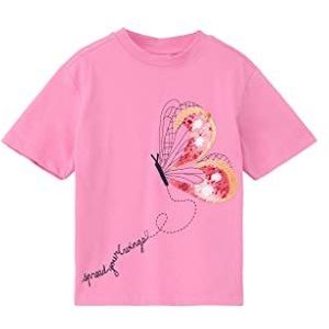 s.Oliver Glitter T-shirt Meisjes Glitter T-shirt, Roze