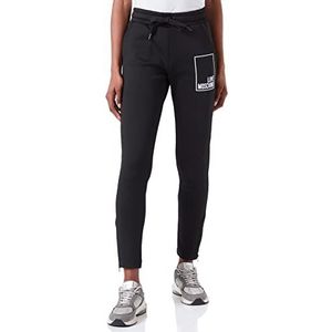 Love Moschino Slim Fit Joggers Pantalon décontracté Femme, Noir, 38