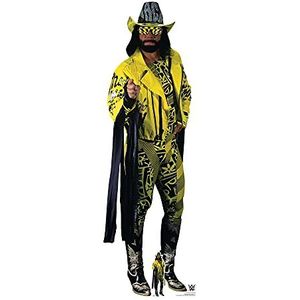 STAR CUTOUTS SC1680 Macho Man Randy Savage Yellow Suit Ultimate Edition WWE-figuur, feestdecoratie, echte grootte van karton