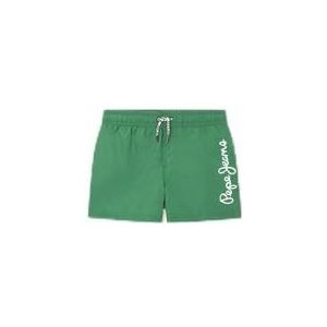 Pepe Jeans Zwemshorts met logo badpak voor jongens (1 stuk), Groen (Groen)