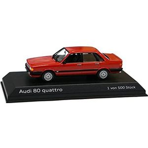 Audi A5-5809 Limousine 80 Quattro Miniatuurauto model 1:43 rood