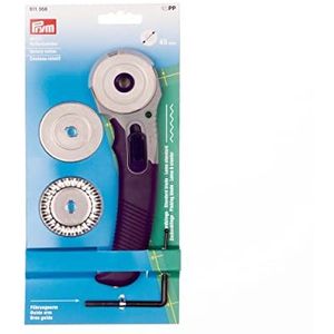 Prym, Roestvrij staal, paars, 611368 meerkleurig, 3 messen, 45 mm