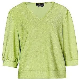 IDONY T-shirt à paillettes pour femme, citron vert, S