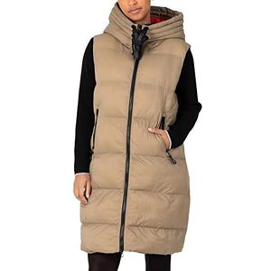 Timezone volumevest voor dames, karamel beige