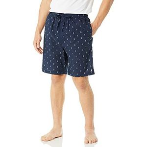 Nautica Zachte geweven 100% katoen elastische taille korte pyjama pyjama broek heren, Marine