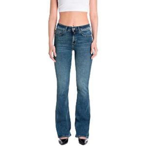 Replay Jean évasé Joella pour femme, 009 Medium Blue, 29W / 30L