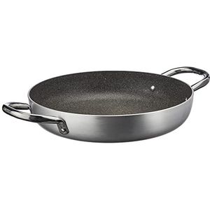 BALLARINI Braadpan met anti-aanbaklaag, aluminium, hoge dikte, met 2 handgrepen, diameter 32 cm, grijs, 2800