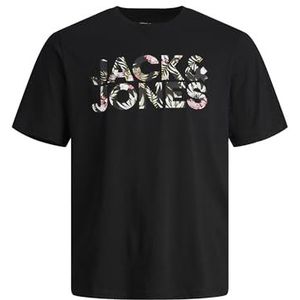 JACK & JONES Jjejeff Corp Logo Tee SS O-hals Sn Herenjas, Houtskool