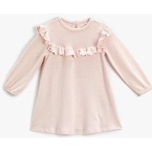 Koton Baby Meisje Gebreide Jurk Ruches Roze (250), 12-18 Monate, Roze (250)
