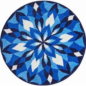 Grund Joya Badmat, polyacryl, superzacht, blauw, 100 cm