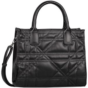 Tom Tailor Dames Juana Shopper, zwart, medium, modern, zwart, M, modern, zwart, M, modern, zwart., Modern