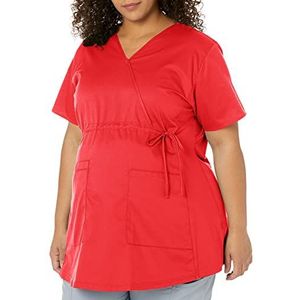 WonderWink 145XREDT2XL Wonder Work zwangerschapstop voor dames, rood, XXL