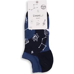 Livoni Space-Low Socks 39-42 sokken, meerkleurig, M Unisex - volwassenen, meerkleurig, medium, Meerkleurig