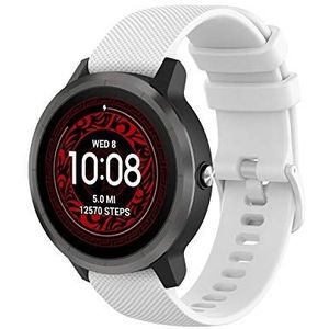 Wownadu 20 mm band, compatibel met Garmin Vivoactive 3, Garmin Forerunner 245, vervangende siliconen sportbanden voor dames heren (geen tracker)