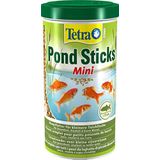 Tetra Pond Sticks Mini – ideale dagelijkse voeding voor alle vijvervissen – verrijkt met sporenelementen, essentiële vitaminen, carotenoïden – vervuilt het water niet, 1 liter
