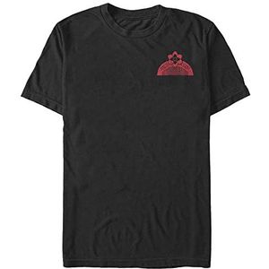 Disney Live Action Mulan Comb Pocket Organic T-shirt, uniseks, korte mouwen, zwart, XL, SCHWARZ