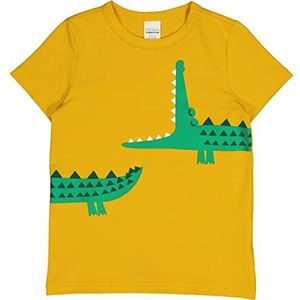Fred's World by Green Cotton Croco Print S/S T, Sonic Yellow, 104